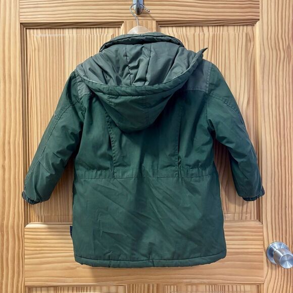 Below Zero by S Rothschild Forest Green Puffer Jacket With Hood, Lots of Pockets - Picture 2 of 11